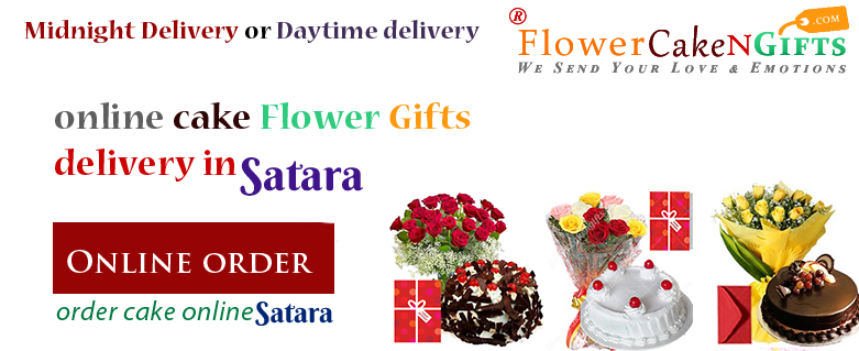 Send midnight flower Eggless Birthday Cake Home Delivery Services in Satara City Sameday Low Price